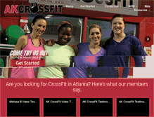 Tablet Screenshot of akcrossfit.com